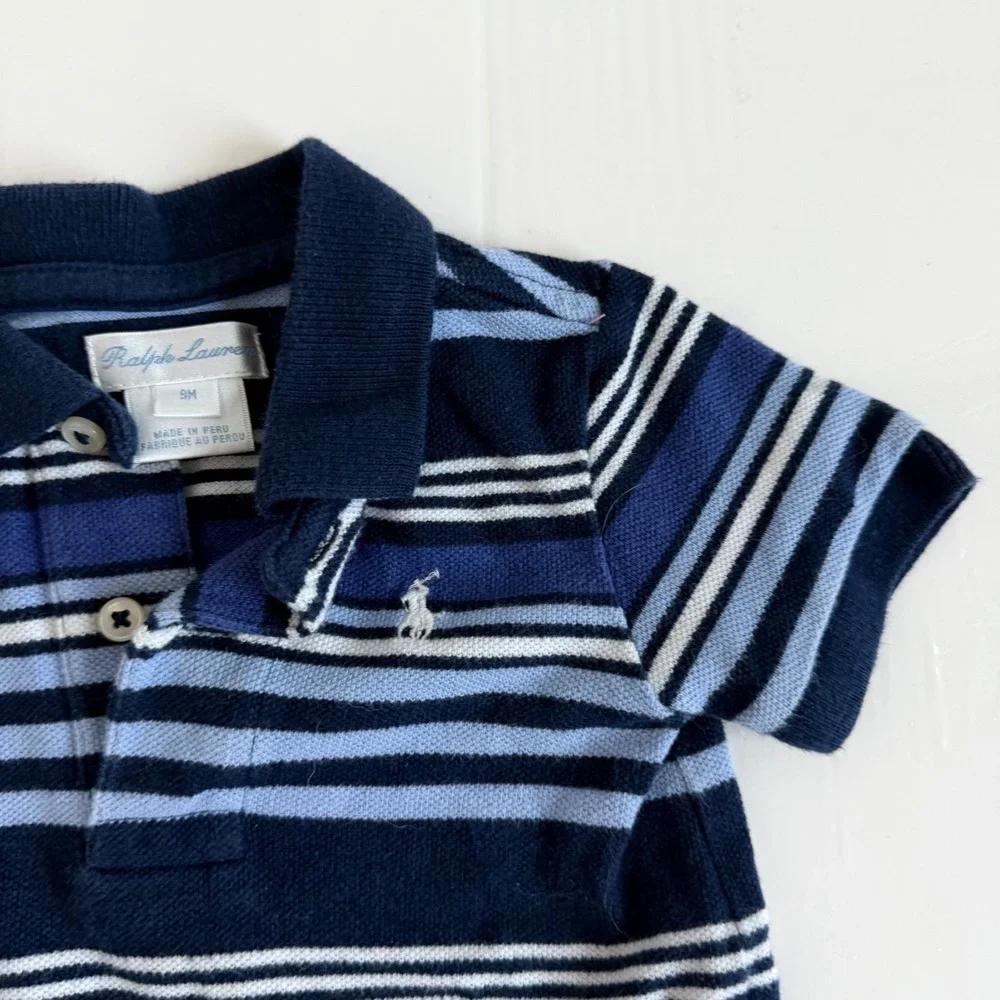 Ralph Lauren Baby Striped Polo Size 9 Months